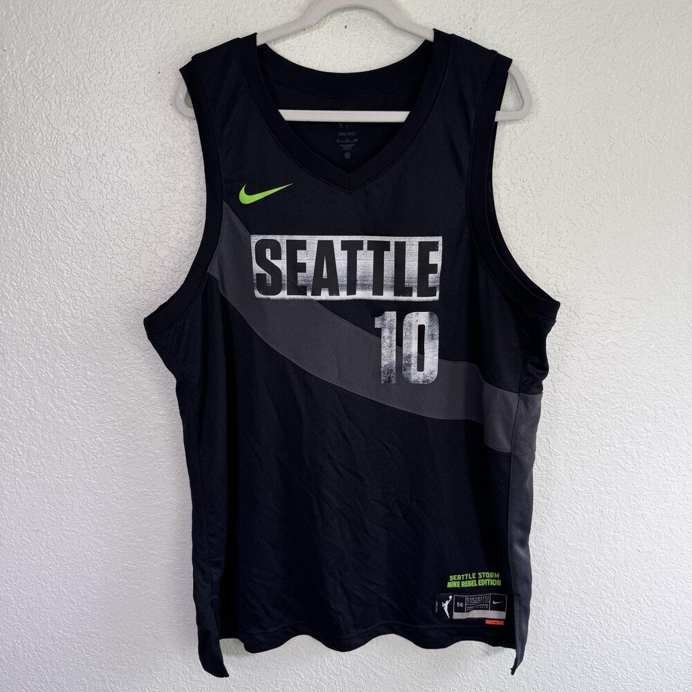Nike Seattle Black Gray Basketball Jersey #10 Sue Bird
